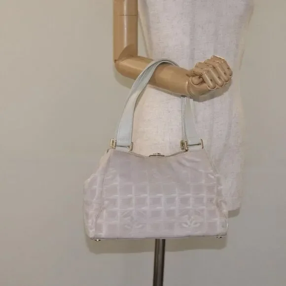 Chanel Travel Line Pink Nylon Handbag (Pre-Owned) - Picture 13 of 16